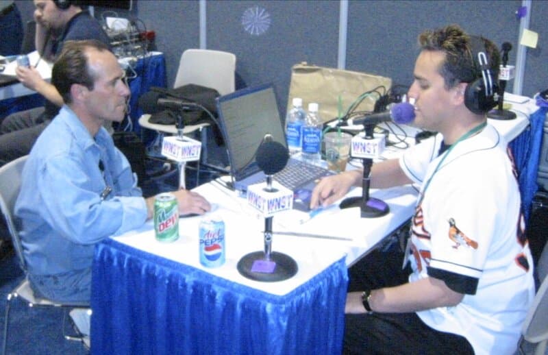 Gary Stevens San Diego Super Bowl Radio Row 2003