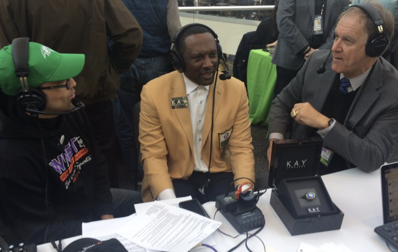 Jaws and Tim Brown with Coach Billick