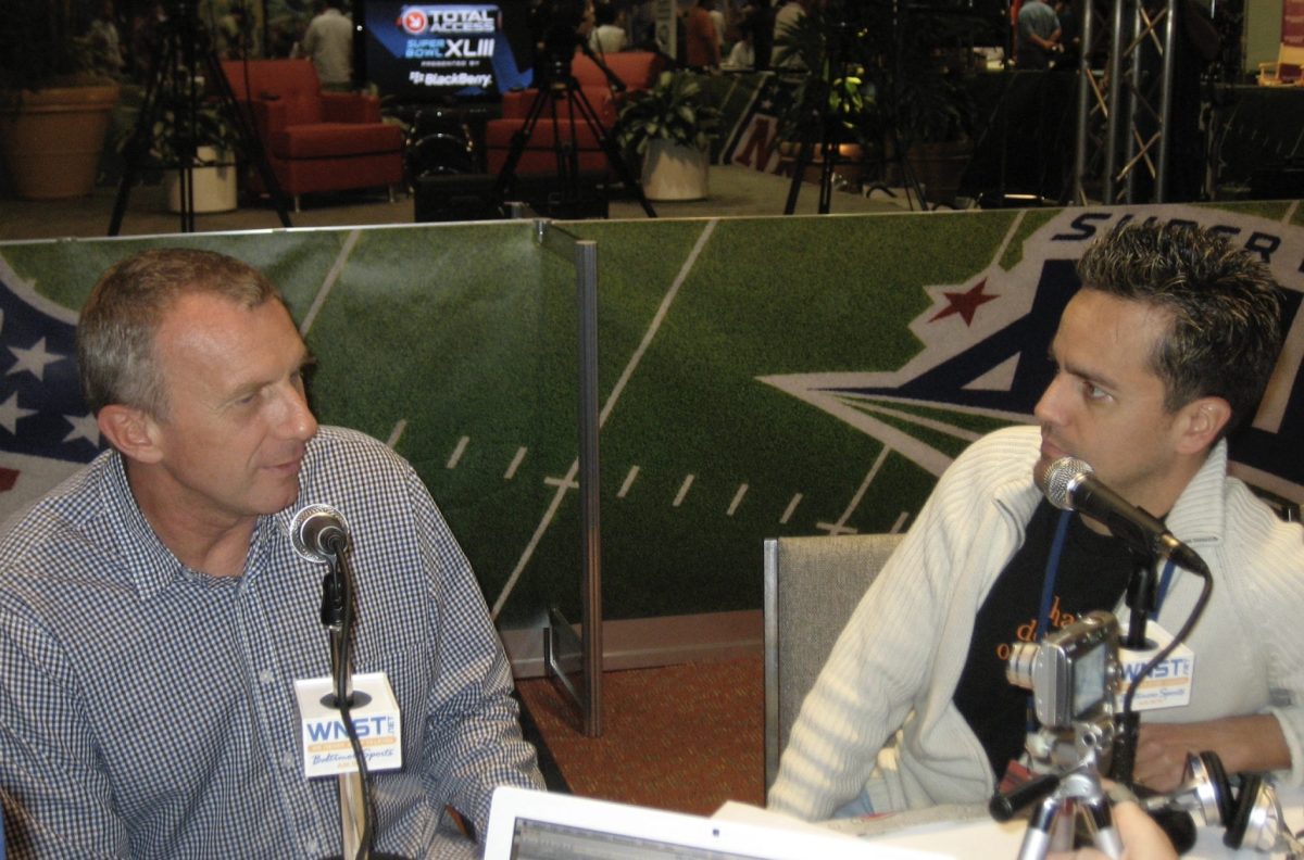 Joe Montana Tampa Super Bowl Radio Row 2009