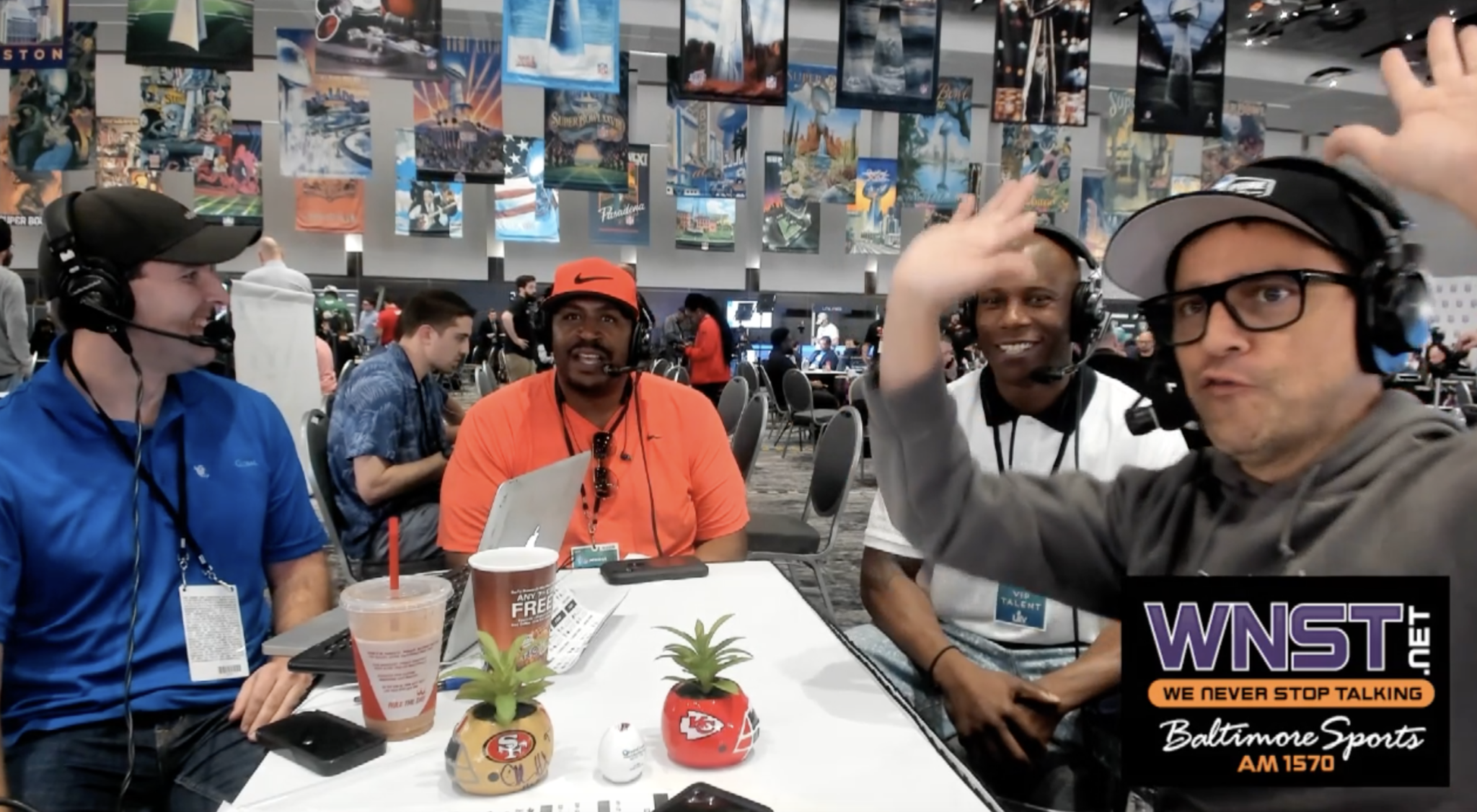 Wally Williams and Donnie Brady share early Ravens and Memorial Stadium memories on Radio Row