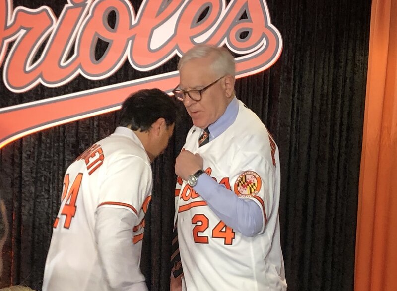 Charles Steinberg comes back to Baltimore to hail Lucchino and offers Orioles Magic wisdom to Rubenstein