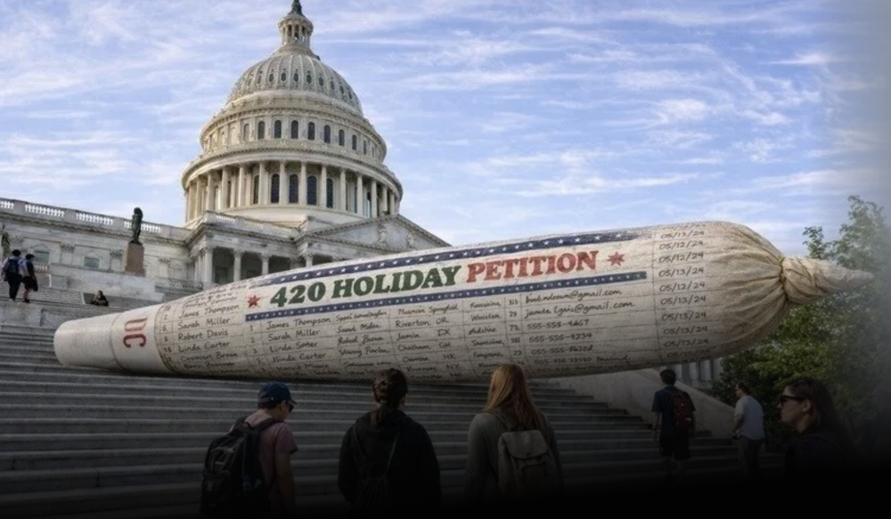 Signing on to make April 20th the 420 holiday that many in America (already) celebrate