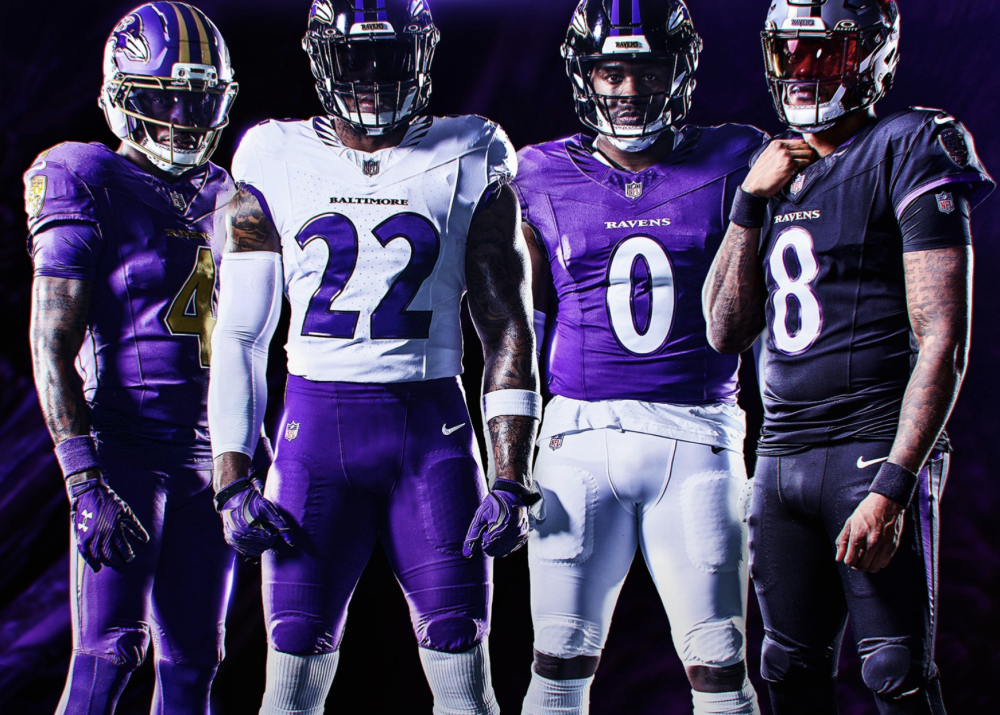 Unveiling our deep thoughts on 'Next Flight' jerseys and new Baltimore Ravens brand markings